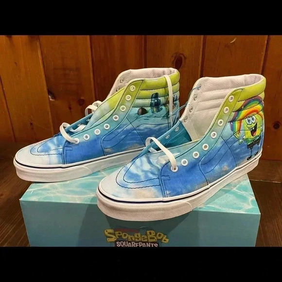 Vans Sk8-Hi SpongeBob SquarePants Imaginaaation Skate Shoes  Size 12 - Picture 2 of 7